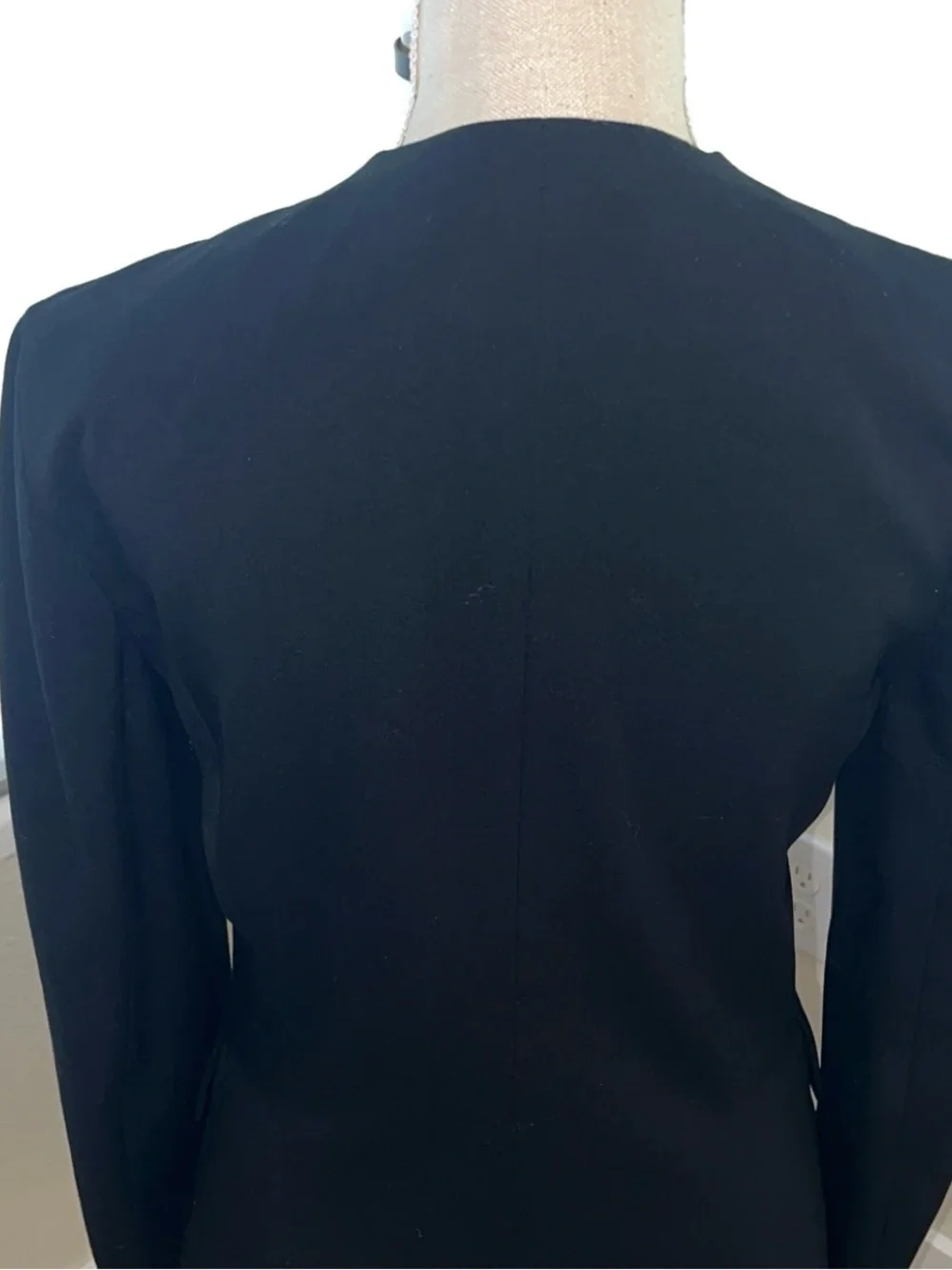 CHRISTIAN DIOR Black Women's Long Blazer Jacket